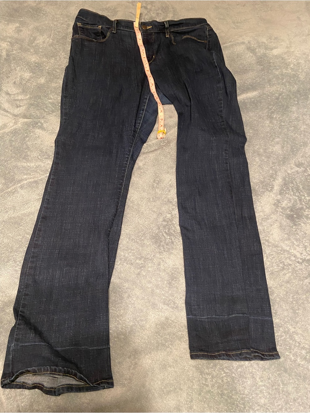 Woman’s size 12, Levi's 505 deep Indigo Straight Leg Jeans